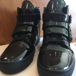 RADII Black multi strap high tops